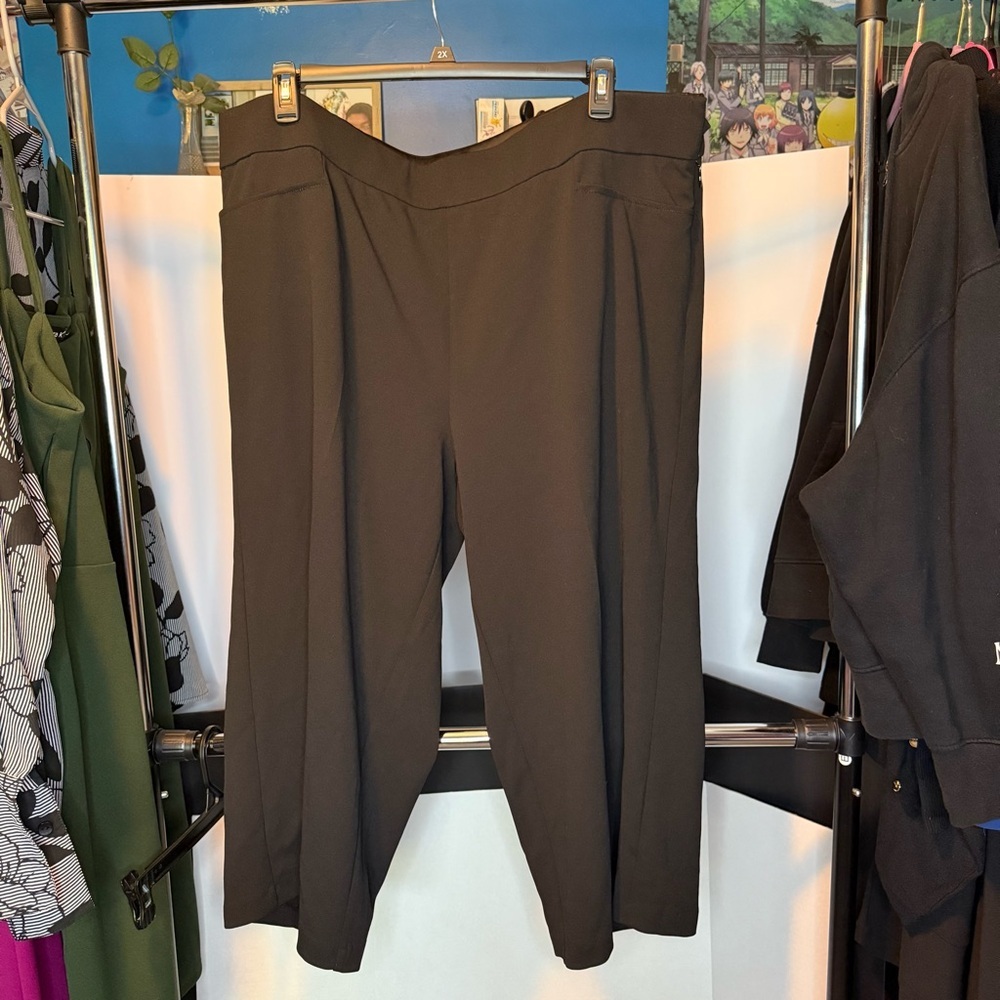 Torrid size 24 Black Wide Leg Trousers With Pockets